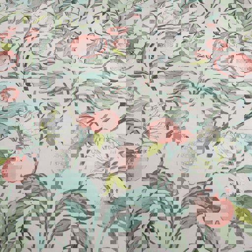 Catherine Lansfield Clarence Floral Green Duvet Cover Set