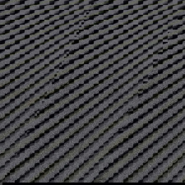 JVL Quartz Welcome Scraper Rubber Doormat 45x75cm, Black