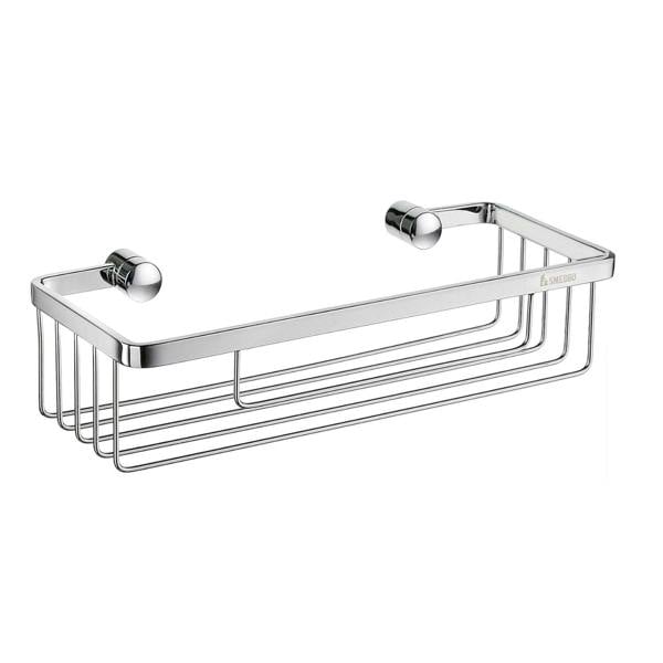 Polished chrome shower basket