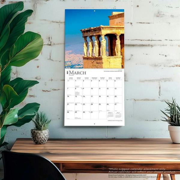 UNESCO World Heritage Sites Calendar 2027, Wall Calendars, Month To View, Travel, Gift