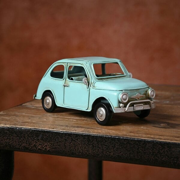 Harvey Makin Ornament - Blue Classic Car