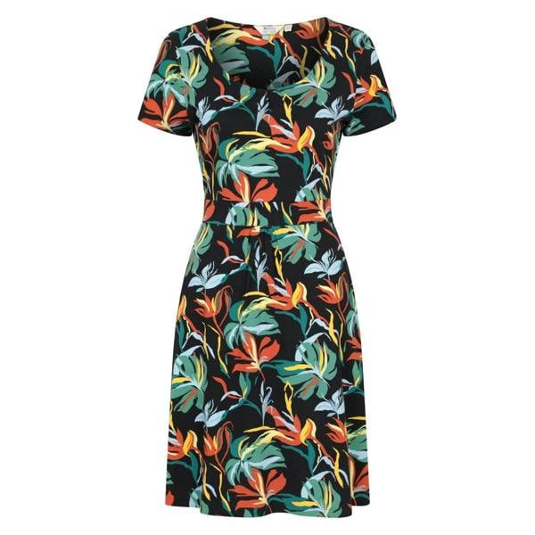 Mountain Warehouse Womens/Ladies Orchid Leaves Dress - Jet Black - 