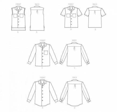 Butterick Sewing Pattern 6846, Shirts for Women, XM (S-M-L) - Intermediate