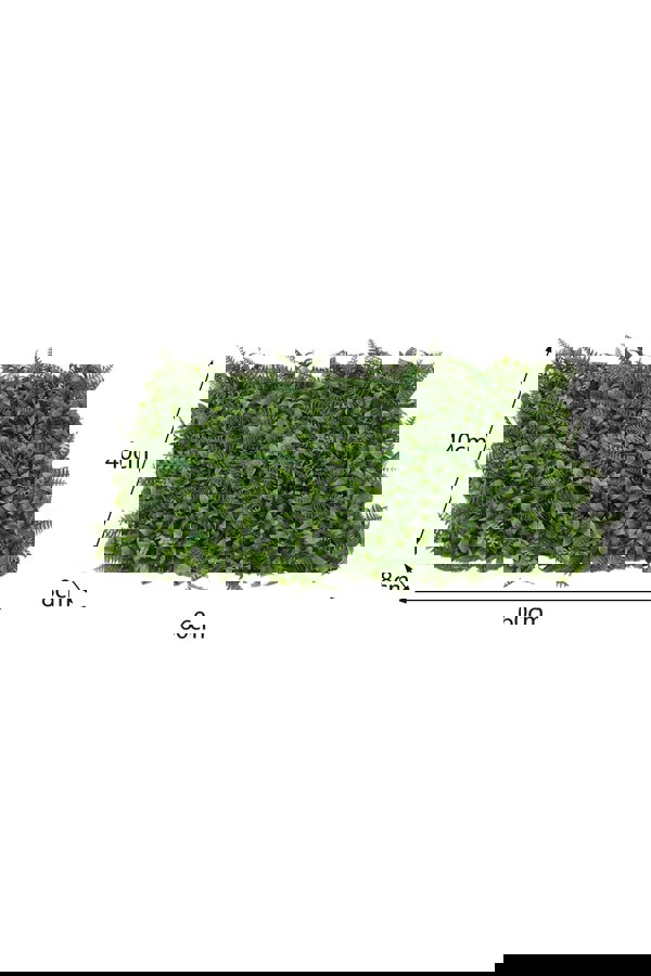 Living and Home 40 x 60cm Artificial Plant Wall Hedge Greenery Panel