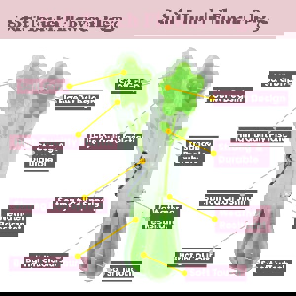 JVL Plastic Peg Basket, Grey with 24 Prism Soft Touch Flower Design Plastic Pegs, Multi