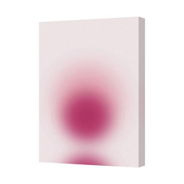 Benjamin Tate Design Contemporary Pink Abstract Canvas Art Print On Deep Wooden Frame