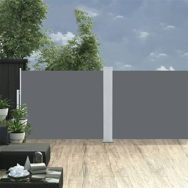 Berkfield Retractable Side Awning Anthracite 140x1000 cm