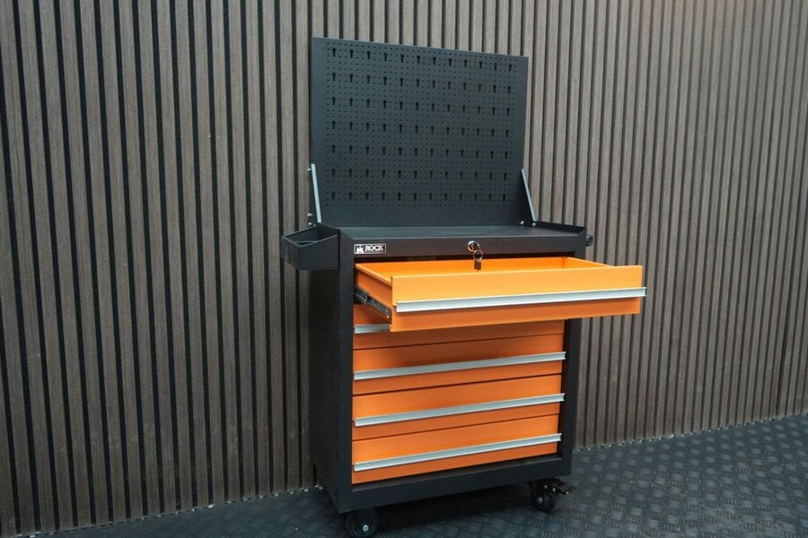 Rock Machinery Rock RT-083 24" Steel tool chest with 4 drawers and backboard