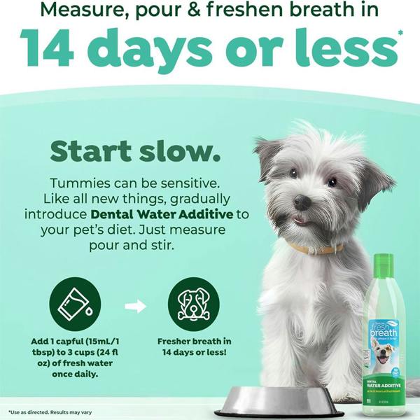 TropiClean Fresh Breath Dog Teeth Cleaning Water Additive 473ml