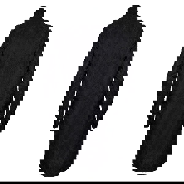 Floral Jacquard Tunic Shirt - Men's elegant tunic with intricate floral pattern and relaxed fit.