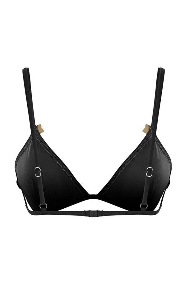 WOVCOR Triangle-Shaped Bikini Top with