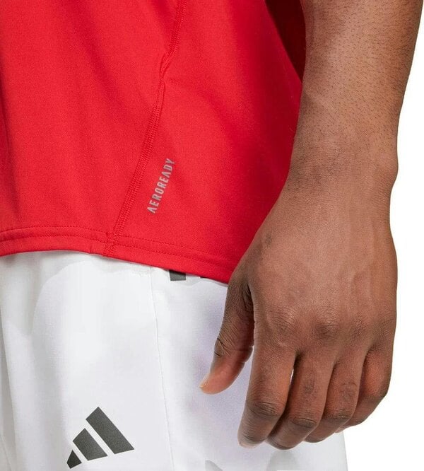 Adidas Adizero Essentials Mens Running Singlet Vest Red IX2854
