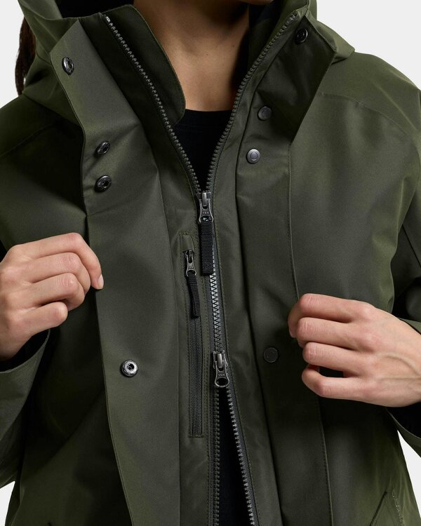 Didriksons Womens Alana Parka 2 - Deep Green 300