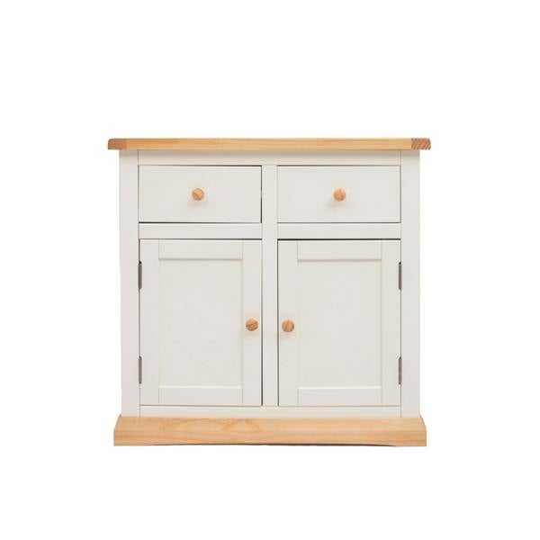 Trevi Off White 2 Drawer 2 Door Sideboard Wood Knob