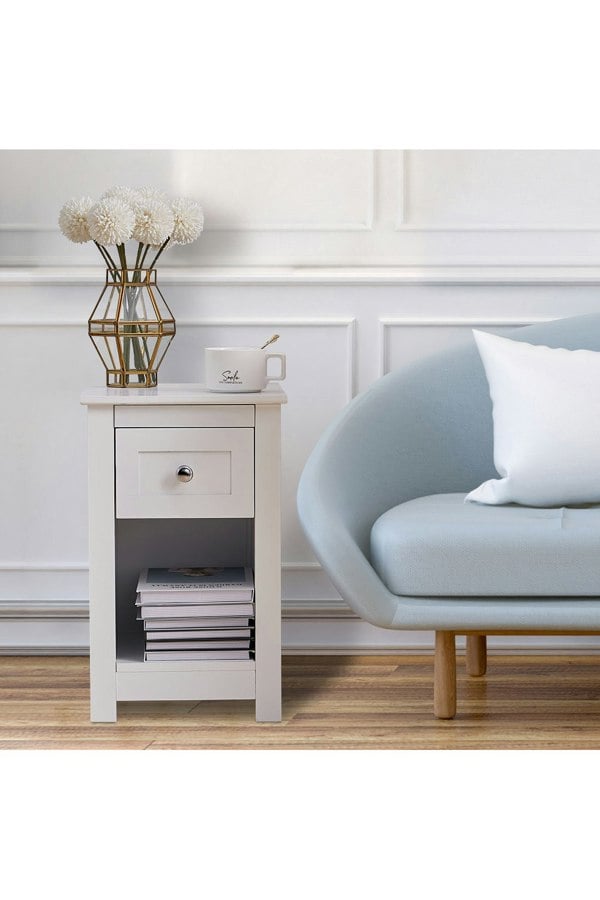 Living and Home One Drawer Small Side Table