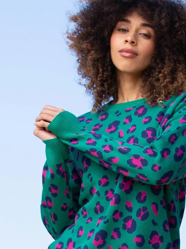Kite Organic Piddletrenthide Knit Jumper Leopard