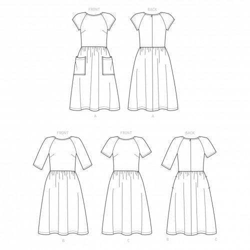 Simplicity Sewing Pattern 9136, Dresses for Women, H5 (6-8-10-12-14) - Intermediate