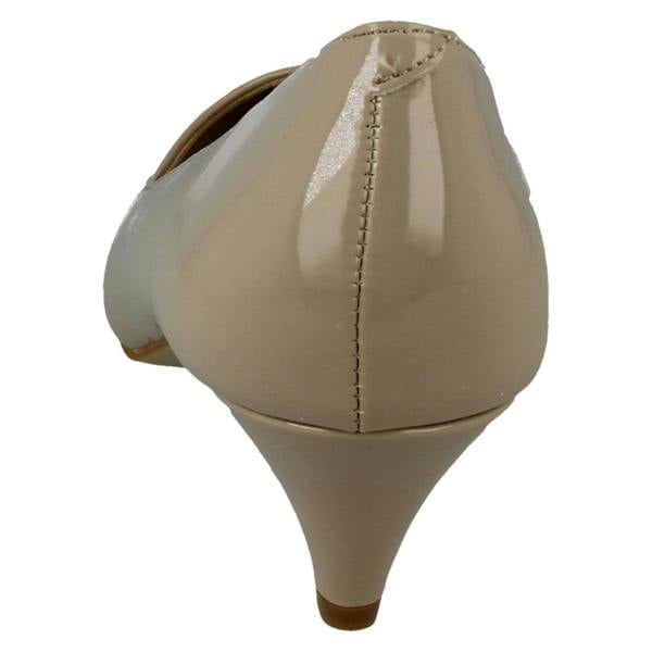 Anne Michelle Ladies Anne Michelle Mid Heel Pointed Toe Court Shoes