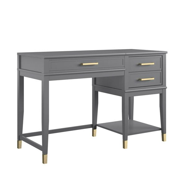 Dorel Home Westerleigh Lift Desk Graphite Gray