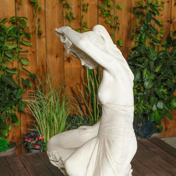 Giant Greek Bathing Lady With Flowers  (NO PLINTHS) 