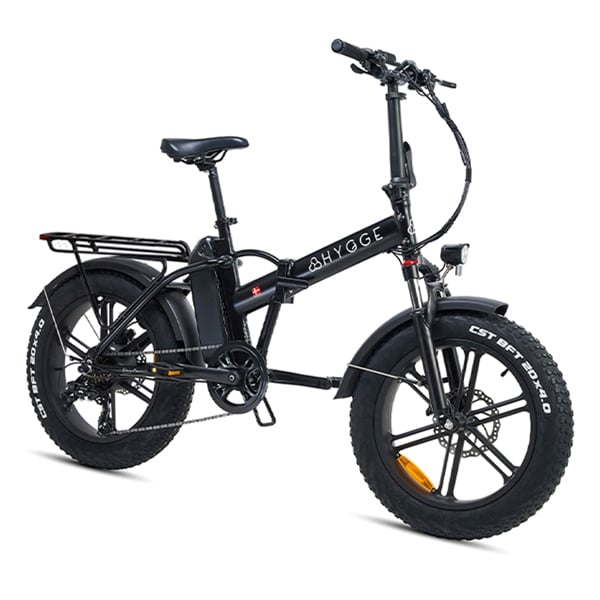 Hygge Bikes Vester 2026 - Folding Fat Tyre E-Bike 48V 14Ah - Onyx Black