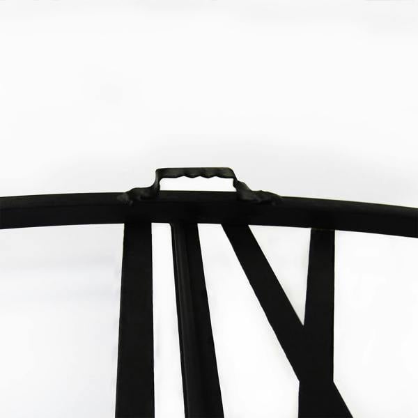 WALPLUS WC2129 - Rustic Industrial Slim Black and Gold Iron Wall Clock - 73 cm / 28.7 in