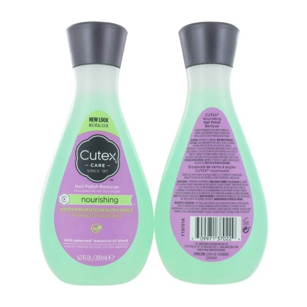 Cutex Nourishig Nail Polish Remover 200ml with Botanical Oil, Vitamin E