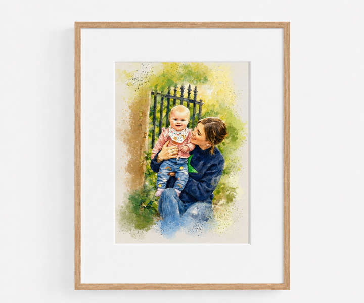 Personalised Watercolour Portrait - Family or Couple