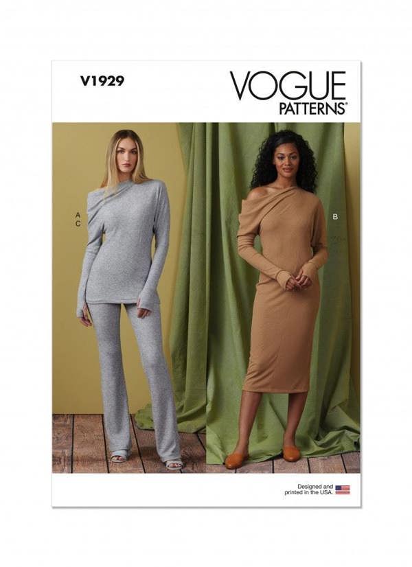 Vogue Sewing Pattern 1929, Dresses, Tops, Trousers for Women, B5 (8-10-12-14-16) - Easy