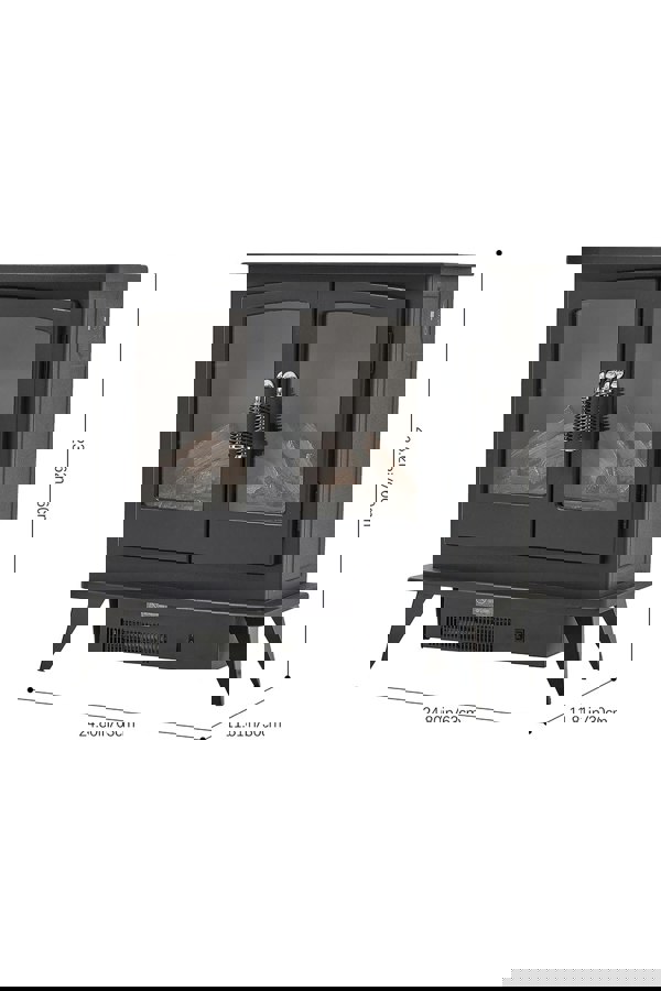 Living and Home Freestanding Electric Fireplace Heater