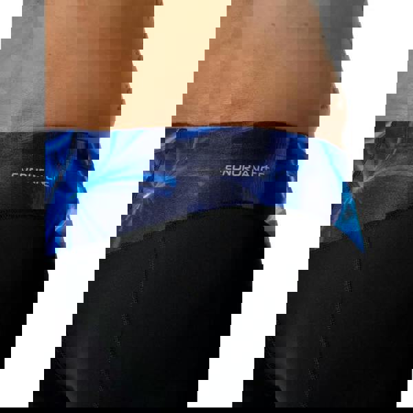 Speedo Endurance+ Max Compress black/dark blue swim jammer with cosmic leggings