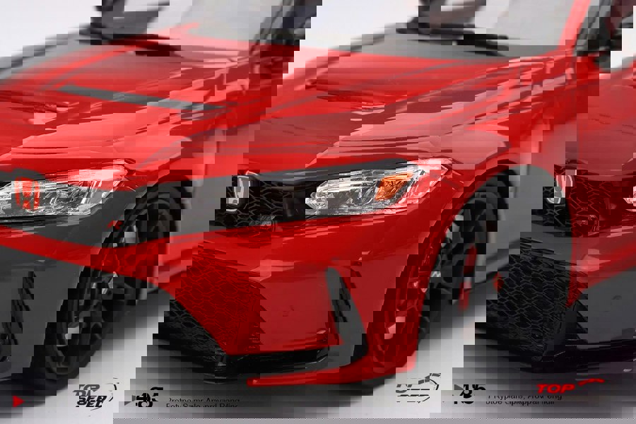 TSM Honda Civic Type R Rallye Red LHD 2023 1:18 Scale TSM TS0485