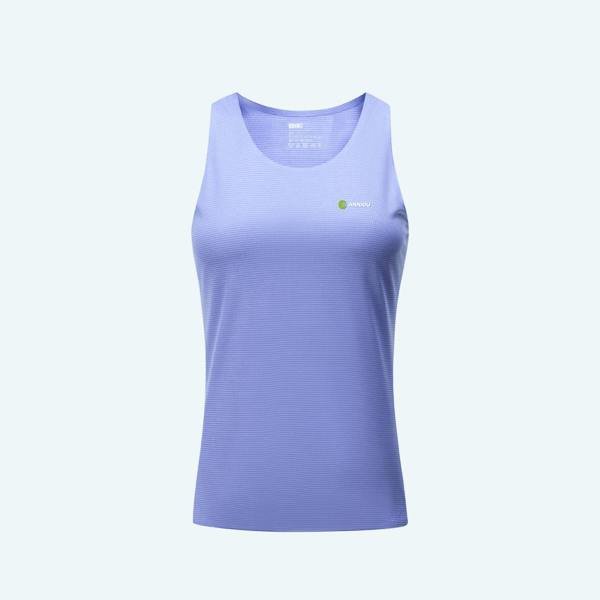 Anniou Unisex Quick-drying Marathon Sleeveless Vest - Purple-Women