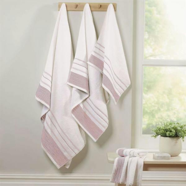 Rapport Dakota Stripe Mono 6pc Towel Bale
