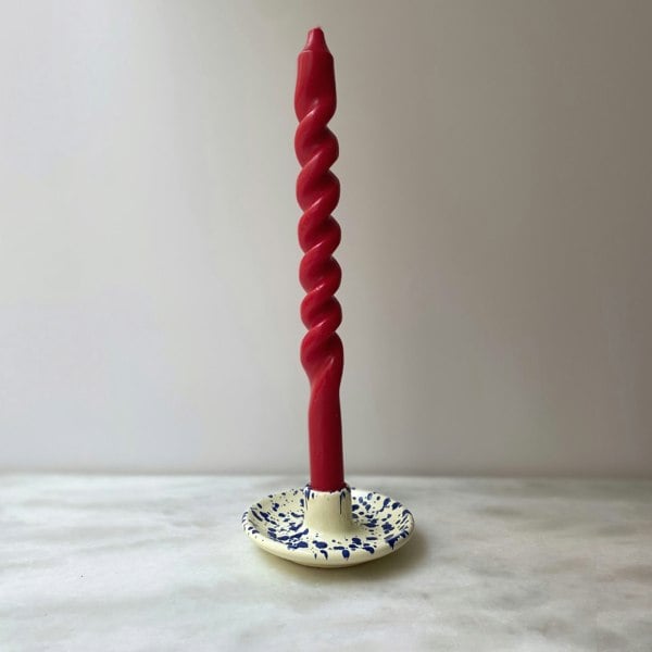 Hot Pottery Candle Holder Blueberry