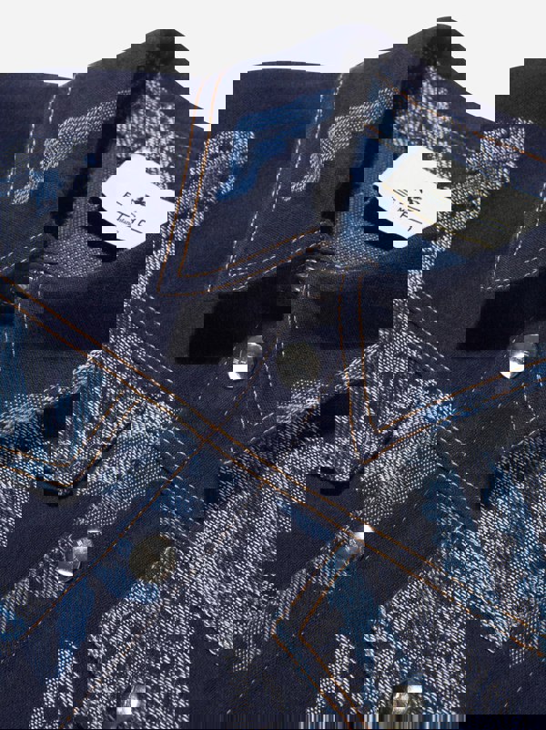 Etro Boys Jacquard Bird And Flower Jacket in Navy