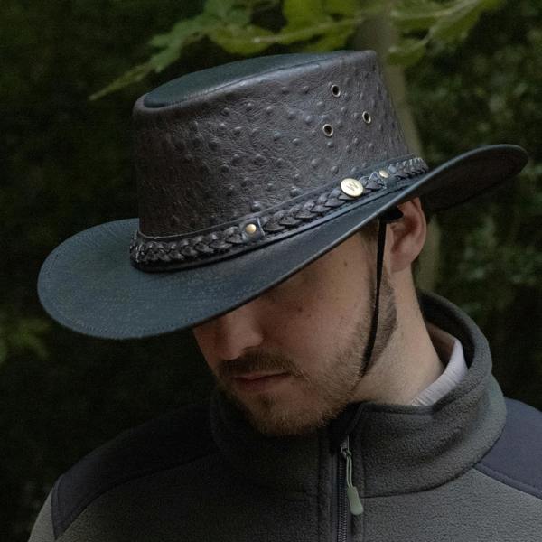 Wombat Leather Wombat The West Hat Premium Leather Cowboy Hat