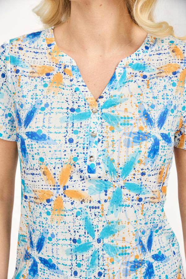 Mudflower Floral Splash Print Top