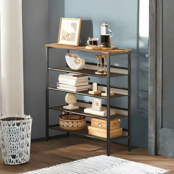 Rafaelo Mobilia 5-Tier Shoe Organizer Shelf