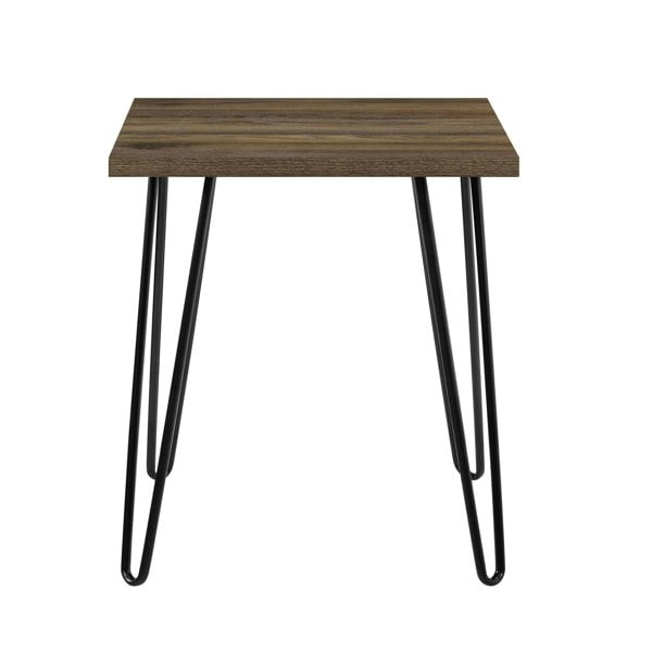 Dorel Home Owen Retro End Table in Walnut Look