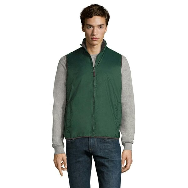 SOLS Unisex Adult Winner Reversible Body Warmer - Forest Green