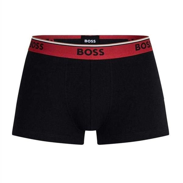 Boss Mens Bodywear Logo Boxer Shorts (Pack of 3) - Navy Blue - 