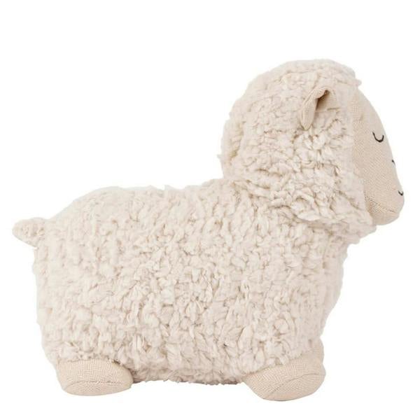 Paoletti Shearling Sheep Doorstop - White - 