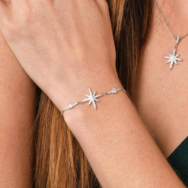 namana North Star Bracelet with Cubic Zirconia