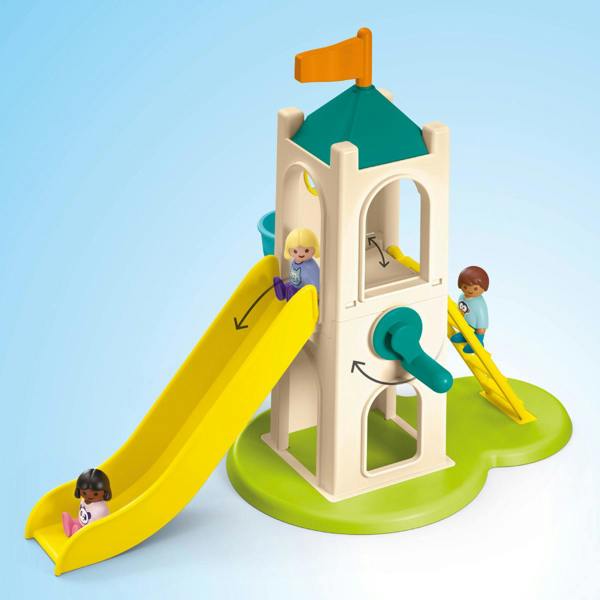 Playmobil JUNIOR: Adventure Tower with Ice Cream Booth - 71703 Playset