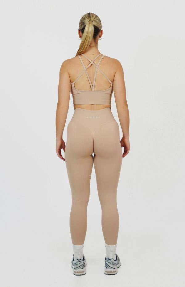 V3 Apparel Form Seamless Scrunch Leggings & Sports Bra Set - Dusty Pink