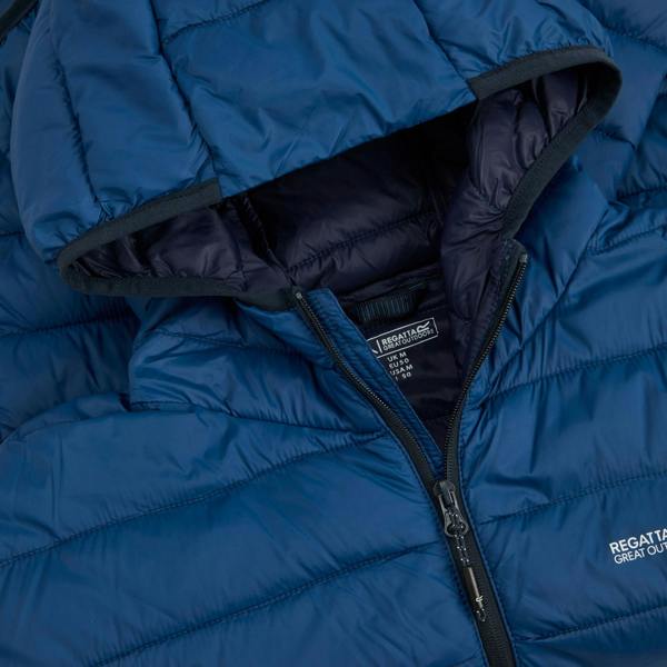 Regatta Mens Marizion Baffled Hooded Padded Jacket - Aviator Blue - 