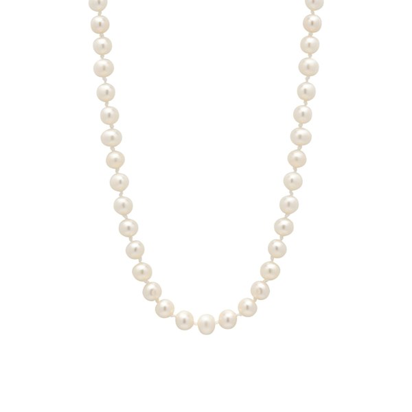 Spero London Large Natural Freshwater Real Pearl Strand Necklace