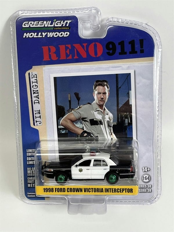 Greenlight Reno 911 1998 Ford Crown Victoria Interceptor Chase Model 1:64 44980B