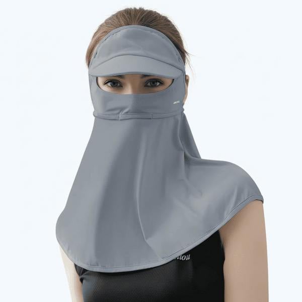 Anniou Sun Protection Visor Neck Gaiter - Gray